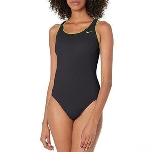 NEW NIKE Swim One-Piece Open Back Performance Swimsuit 16 38 XL